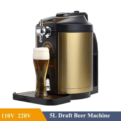 Commercial Beer Brew Keg 5L Mini Growler Portable Draft Beer Dispenser Pressurized Brewing Craft