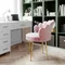 Nordic Female Anchor Chair Rotatable Home Office Chair Lovely Pink Bedroom Desk Chair with