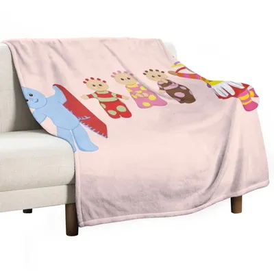 In the night garden Throw Blanket Fluffy Shaggy Blanket Loose Blanket Thermal Blankets For Travel Blankets For Baby