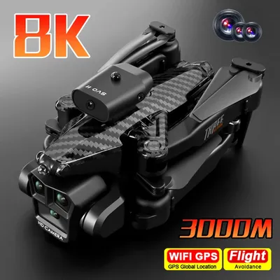 K10Max/E88 Mini Drone with Camera 8K HD Professinal Three Camera Optical Flow Localization Obstacle Avoidance Quadcopter Drone