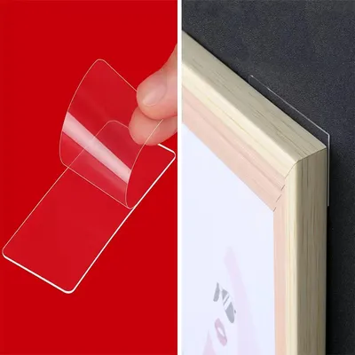 Ultra-strong Double-sided Adhesive Tape Transparent Non-marking Washable Mounting Sticky for Photo Walls Poster Floors Carpets