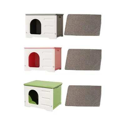 Stray Cats Shelter Waterproof Bed 53x41x38.3cm Nest Pet Supplies Feral Cat House Kennel Hutch for