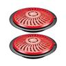 2 x Braciere Elettrico rosso. 3 impostazioni di Temperatura 400W - 500W - 900W. 370x95 mm