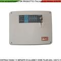 Securvera - Centrale Antifurto Diana 5 Zone Chiave Meccanica per Impianto di Allarme Filare.