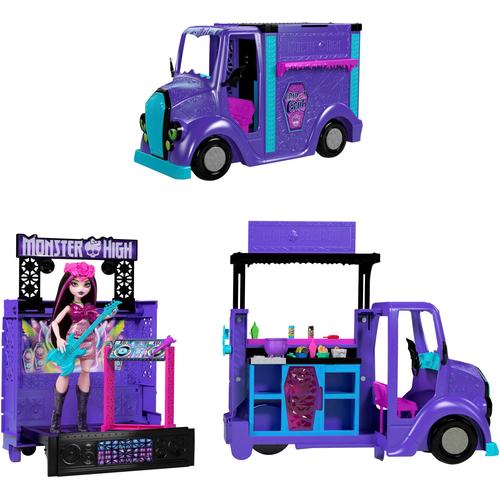 Puppen Fahrzeug MONSTERHIGH™ ""Monster High Fangtastic Food-Truck Spielset mit Puppe Draculaura"" Puppenausstattungen bunt Kinder