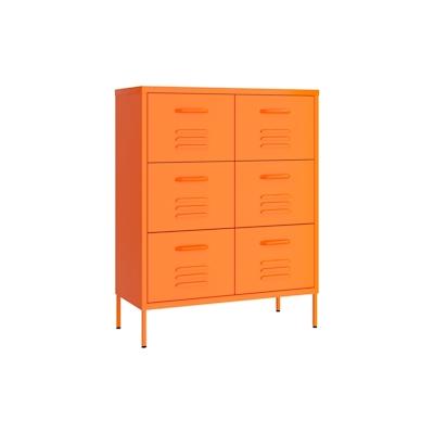 vidaXL Schubladenschrank Orange 80x35x101,5 cm Stahl Image