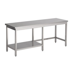 Combisteel Arbeitstisch mit ½ Grundboden aus Edelstahl 1500x700x900mm Image