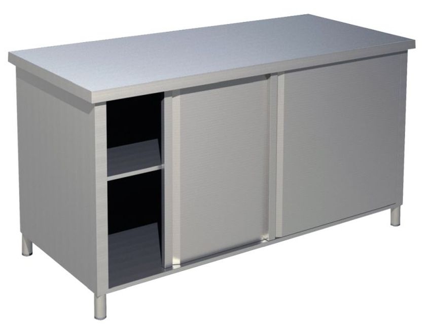 KBS Gastrotechnik Arbeitsschrank ohne Aufkantung B 140cm x T 70cm Image