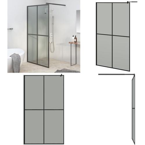 Vidaxl - Duschwand für Walk-in Dusche 118x190 cm Dunkles Sicherheitsglas - Duschwand - Duschwände