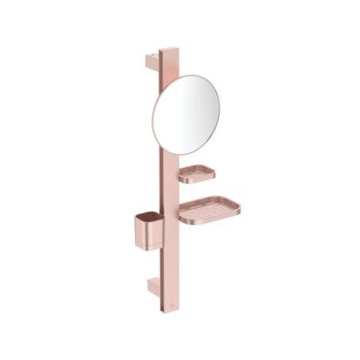 Ideal Standard Beauty Bar Accessoires-Kombi. Alu+ S700 mit Spiegel d:200mm Rose, BD589RO BD589RO Image