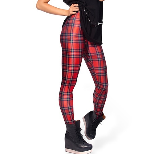 Per donna Collant Ghette Nero / Bianco Verde Blu Vita normale Casuale / sportivo Athleisure Fine settimana Yoga Stampa Elasticizzato Alla caviglia Comfort Cielo stellato Taglia unica / magro