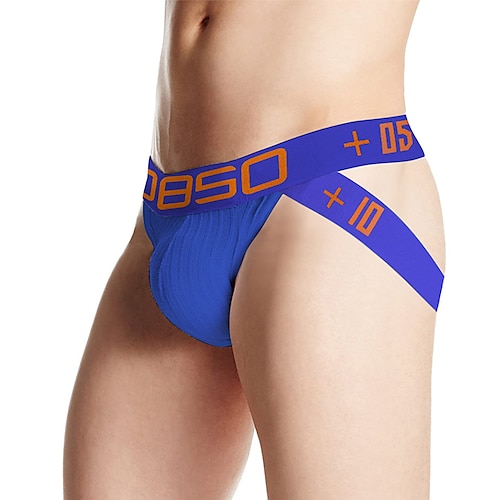 Herren Sport Briefs Laufslip Unterwäsche Sommer Frühling Herbst Winter Baumwolle Leicht Weich Schweißableitend Ultra dünn Atmungsaktiv Aufführung Laufen Fitness Sportbekleidung Sportkleidung Einfarbig Image