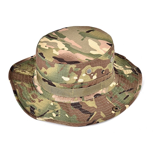 berretto tattico dell'esercito del camuffamento delle donne degli uomini cappello militare boonie cappello da sole cappello da pesca protezione della benna a tesa larga protezione uv esterna traspirante cappello traspirante ad asciugatura rapida per...