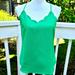 J. Crew Tops | New! J. Crew Size 8 Scalloped Cami Tank Top Vintage Kelly Green Nwt | Color: Green | Size: 8