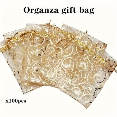 TEMU 100pcs Bags, Suitable For Jewelry And Packaging, Packaging , Jewelry (12cm/4.72inches) -jewelry Making Display & Packaging