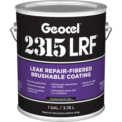 Geocel 2315LRF Leak Repair-Fibered Brushable Coatings ( In Stock Now) Clear - 1 Gallon - Single