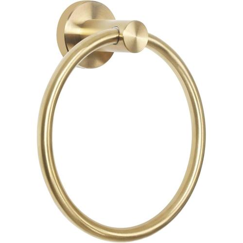 Badezimmer-Handtuchring aus gebürstetem Gold, runder Handtuchhalter aus Edelstahl sus 304 zur