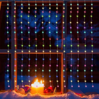 Led Lichtervorhang 8 Lichtmodi usb Lichterkette Party Garten Weihnachten Hochzeit Deko IP44 3x3m Image