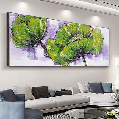 Handmade Oil Painting Canvas Wall Art Decoration Modern Abstract Flowers for Home Decor Rolled Frameless Unstretched Painting