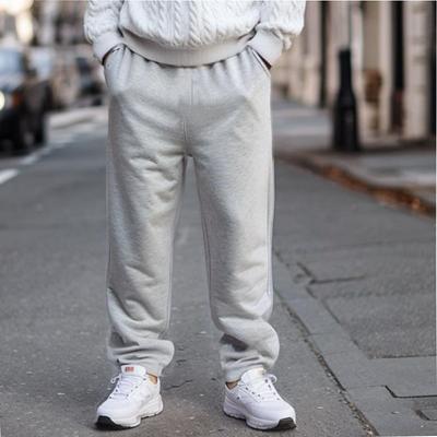 Men's Fleece Pants Sweatpants Joggers Trousers Straight Leg Sweatpants Elastic Waist Straight Leg Solid Color Plain Breathable Full Length Sports Outdoor Casual / Sporty Athleisure Black Navy Blue