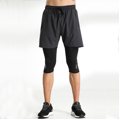 Men's Running Shorts With Tights Running Tights Leggings Drawstring 2 in 1 Base Layer Athletic Athleisure Spandex Breathable Quick Dry Moisture Wicking Fitness Gym Workout Running Sportswear