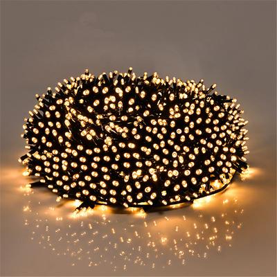 DC24V Safe Voltage LED Xmas String Lights 100M 50M 20M 10M with 800 LEDs and 400 LEDs, Fairy Strip Holiday Lights, IP65 Waterproof Outdoor Lighting for Christmas, Party, New Year Events, US/EU/AU/UK Plug