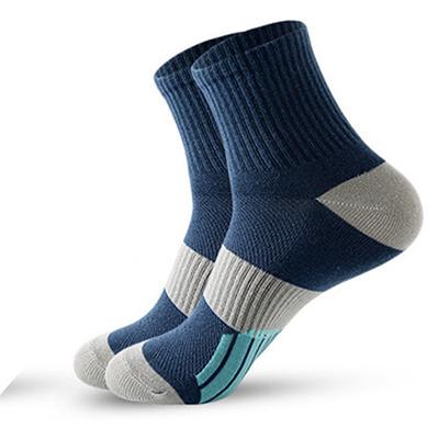 Men's Socks Bike Socks Sports Socks Athletic Socks Camping / Hiking Outdoor Exercise Cycling / Bike Bike / Cycling Warm Breathable Non-Skid 1 Pair Winter Patchwork Cotton Black White Blue One-Size