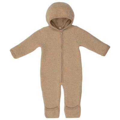 Huttelihut - Baby's Pram Suit Wool Fleece - Overall Gr 68 beige