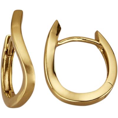 Paar Creolen FIRETTI "Schmuck Geschenk Gold 375 Ohrschmuck Ohrringe", gold (gelbgoldfarben), Ohrringe, Damen, Gelbgold 375 Image