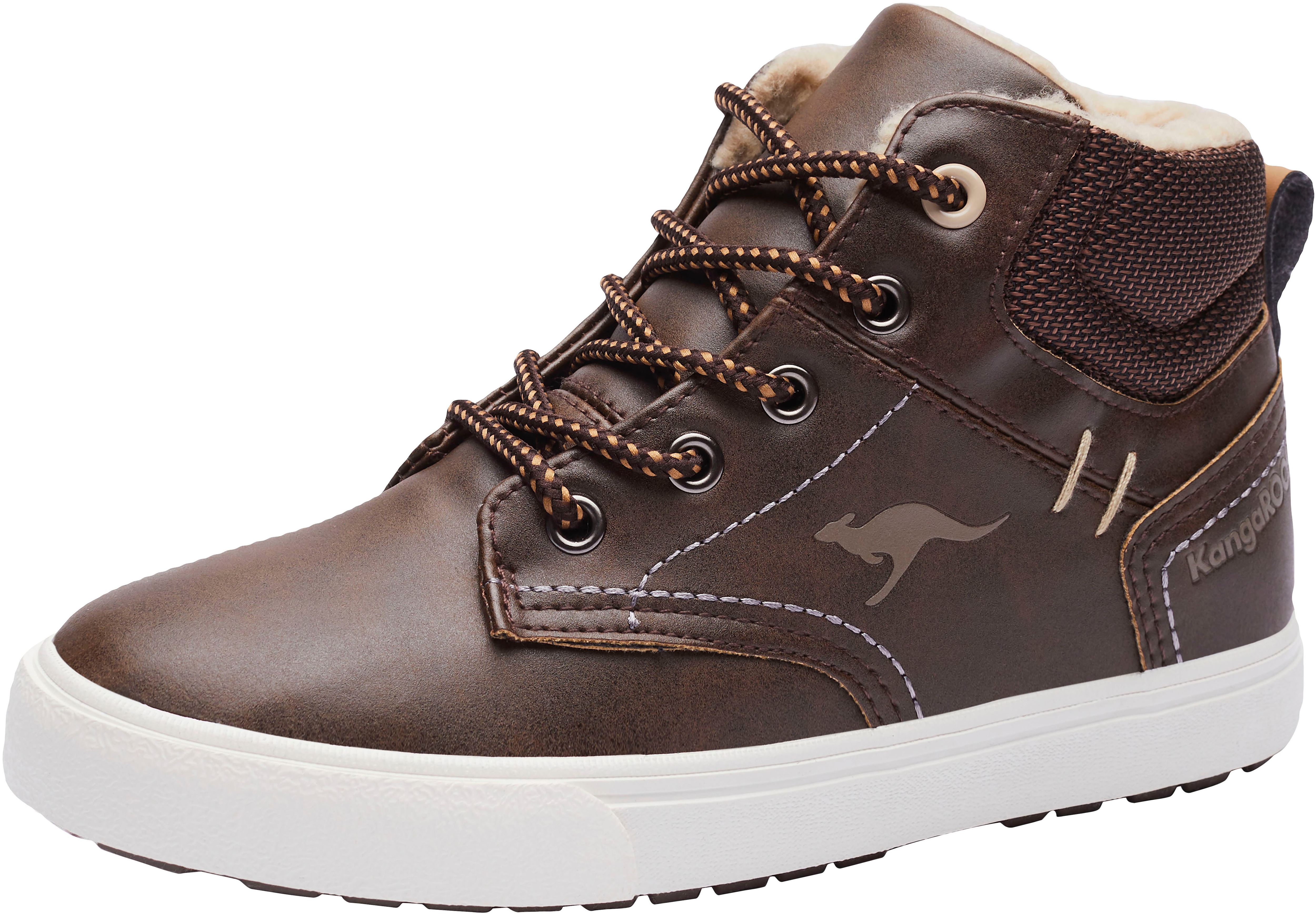 Sneaker KANGAROOS "Kavu X", Gr. 37, braun (dunkelbraun), Synthetik, Textil, Sportlich, Schuhe Image