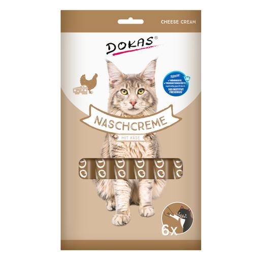 Sparpaket: 8x90g Dokas Nasch-Creme mit Käse Katzensnacks