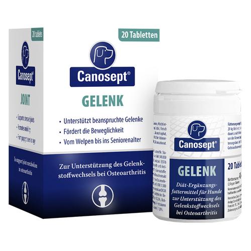 20 Tabletten für kleine Hunde Canosept Gelenk Ergänzungsfutter für Hunde