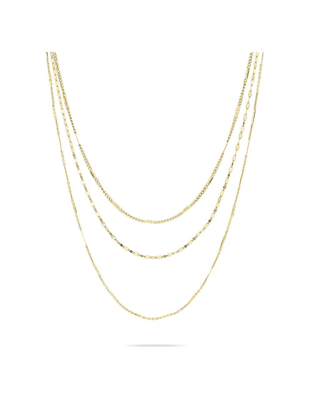 Liebeskind Berlin Kette Sparkling With Layers Damen gold, ONE SIZE Image