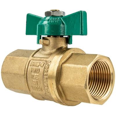 Uniwater Trinkwasser-Kugelhahn mit Flügelgriff beids.Innengewinde Rp 1/2 Zoll (dn 15) Typ 1447