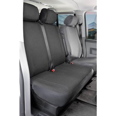 Passform Sitzbezug aus Stoff kompatibel mit vw T5, Doppelbank vorne Image