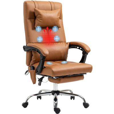 Vinsetto - Bürostuhl mit Massagefunktion, Ergonomischer Chefsessel mit Heizung, Liegefunktion, Image