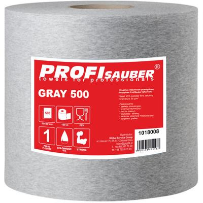 Graues Industrie-Reinigungstuch aus Vliesstoff ProfiSauber GREY 500