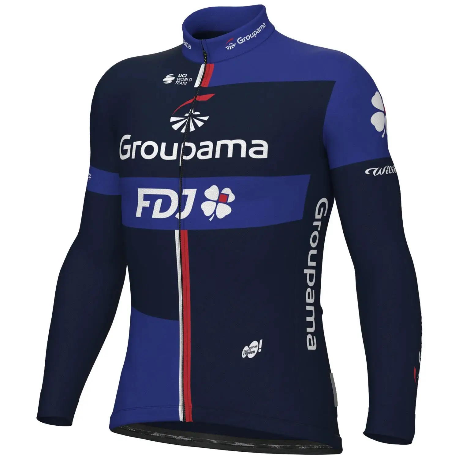 FDJ Team Imaging Jersey for Men, Long Sleeves, Pro Imaging Clothing, MTB Lesslot, Ropa Ciclismo, Bike Sports Uniform, Automne, 2024