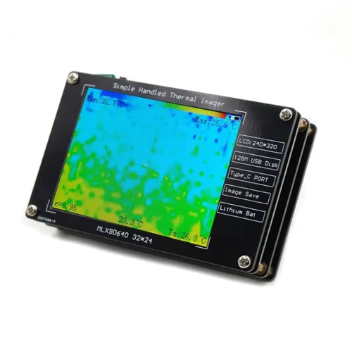 Caméra thermique infrarouge numérique portable, écran LCD 2.8 "", batterie intégrée, haute précision,