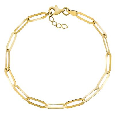 Armband VIVANCE "375/- Gelbgold glanz Ankerkette", gelb, Armbänder, Damen, 19cm, Gold, glänzend