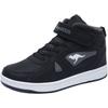 Sneaker KANGAROOS "Kalley II EV", Gr. 39, schwarz-weiß (schwarz, weiß), Synthetik, sportlich, Schuhe, mit Klettverschluss, gefüttert