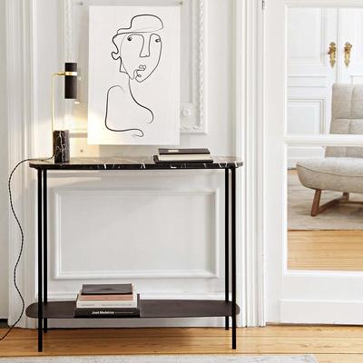 Arambol Marble & Metal Console Table