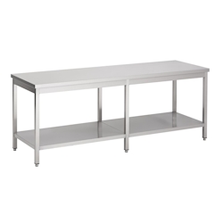 Combisteel Arbeitstisch mit Grundboden aus Edelstahl 2500x700x900mm Image