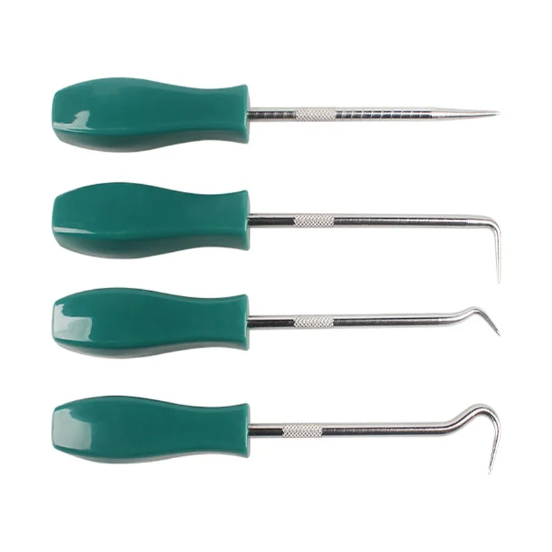 Extracteur de joint d'huile, ensemble d'outils combinés de crochet, joint torique, extracteur de joint, crochet, outils de réparation automobile, outils de démontage 4 pièces