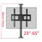 Support de TV LCD en acier inoxydable, 23 "-65", support de cloison, rotation à DL-A10M-86 °, hauteur réglable, 360 cm, 86cm, 110cm, nouveau, 114
