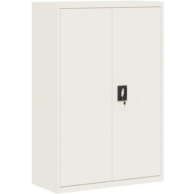 Aktenschrank Weiß 90x40x140 cm Stahl vidaXL Image