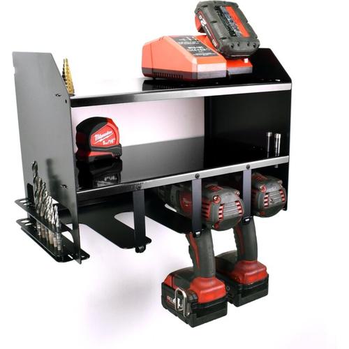 Elektrowerkzeug-Aufbewahrungshalter, Wandmontage Elektrowerkzeug-Ladestation Garage Werkzeuge Regal