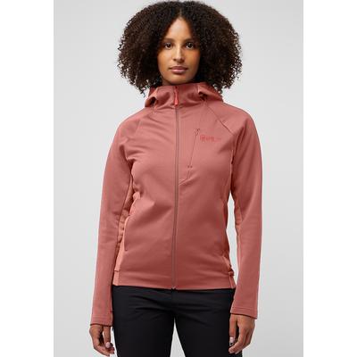 Fleecejacke JACK WOLFSKIN "ALPGRAT XT JKT W", Damen, Gr. XS, rot (mineral, rot), Obermaterial: 100% Polyester; Kontrast: 95% Polyester, 5% Elastan; Futter: 100% Polyester, Jacken Image