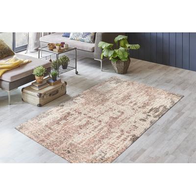 Teppich KAYOOM "Perry 225", braun (rost), B:160cm H:16mm L:230cm, Baumwolle, Teppiche, digitaler Druck, verwaschenes Farbendesign, pflegeleicht Image
