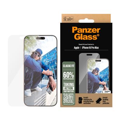 PANZERGLASS Displayschutzglas "Classic Fit Screen Protection", transparent, B:11,00cm H:1,20cm T:19,50mm, Displayfolien, Displayschutzfolie, Schutzfolie, Bildschirmschutz, kratz- & stoßfest
